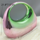 Acrylic Evening Clutch Top Handle Moon Hobo Bag, Glossy Metallic Tote Bag Pink gradient green Acrylic Evening Clutch Top Handle Moon Hobo Bag, Glossy Metallic Tote Bag Pink gradient green