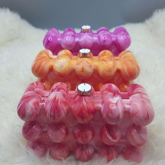 Women Acrylic Clutch Chic Marble Evening Handbag Red Women Acrylic Clutch Chic Marble Evening Handbag Red