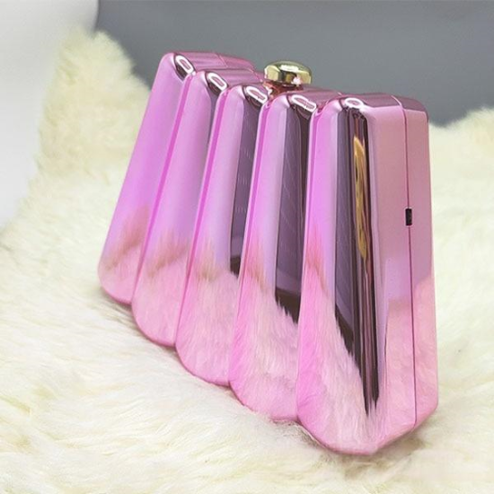 Women Acrylic Clutch Chic Sector Evening Handbag Pink Women Acrylic Clutch Chic Sector Evening Handbag Pink
