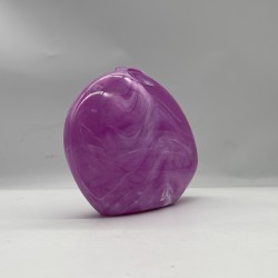 Acrylic Evening Clutch Purse Hobo Bag, Elegant Marble Handbag Purple