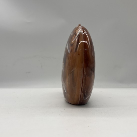 Acrylic Evening Clutch Purse Hobo Bag, Elegant Marble Handbag Brown Acrylic Evening Clutch Purse Hobo Bag, Elegant Marble Handbag Brown