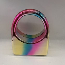 Acrylic Evening Clutch Purse Glossy Box Bag, Handbag Dazzling