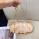 Acrylic Evening Clutch Hobo Bag, Elegant Marble Bag Light Yellow