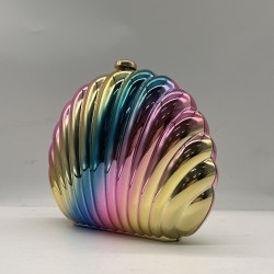 Acrylic Clutch Hobo Bag, Shell Box Bag Colorful