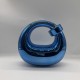 Acrylic Evening Clutch Purse Top-handle Moon Hobo Bag, Pillow Handbag Blue Acrylic Evening Clutch Purse Top-handle Moon Hobo Bag, Pillow Handbag Blue